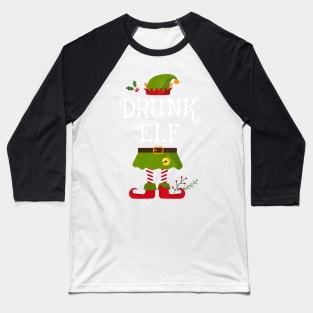 Drunk Elf Shirt , Family Matching Group Christmas Shirt, Matching T Shirt for Family, Family Reunion Shirts Baseball T-Shirt